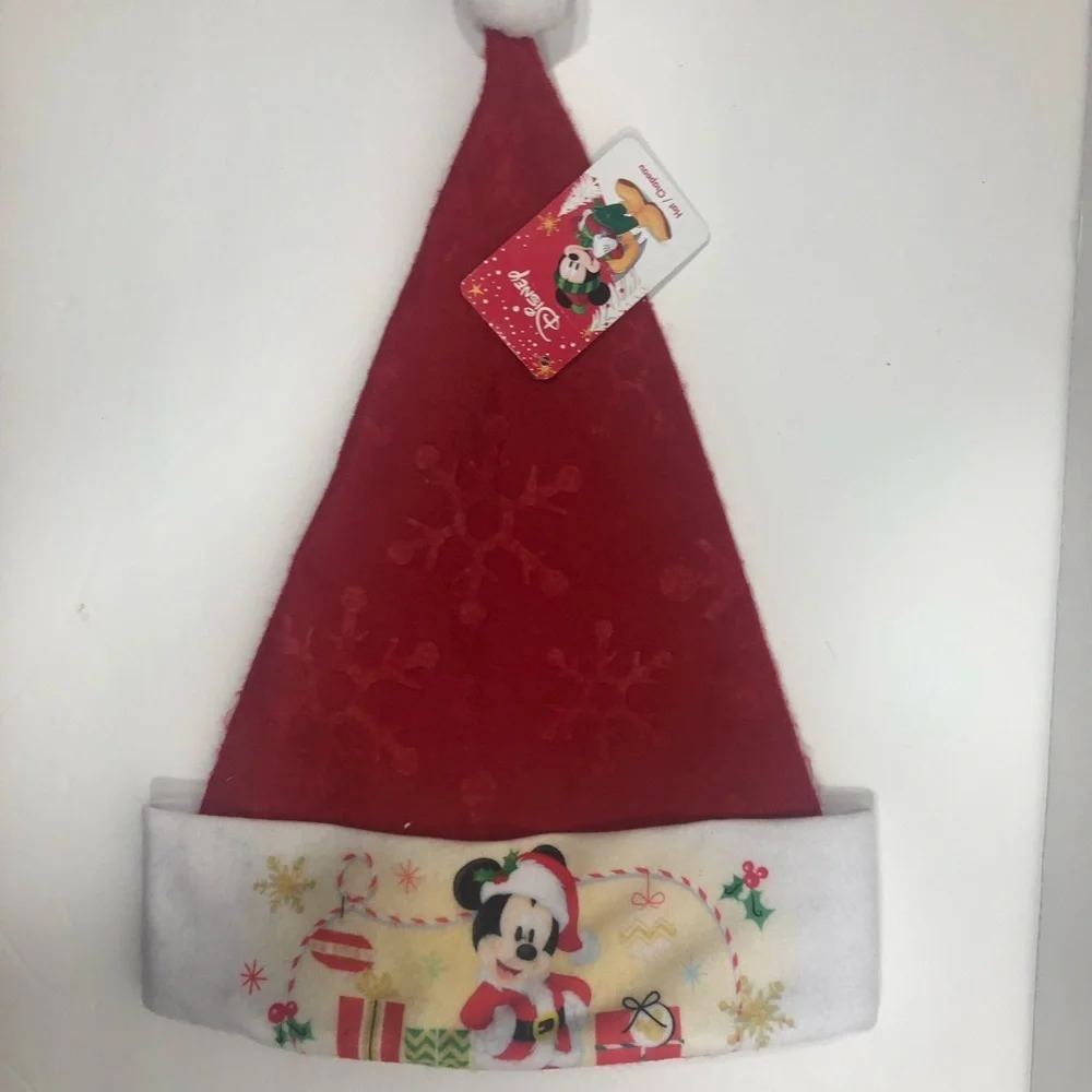Mickey Santa hat  NWT